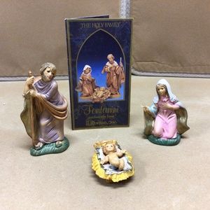 Mary & Joseph and baby Jesus  5” Holy Family  3 pc set